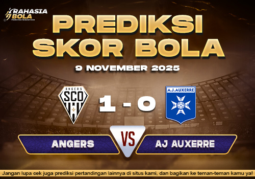 Prediksi Skor Bola Angers vs AJ Auxerre 9 November 2025