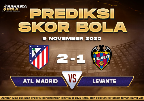 Prediksi Skor Bola Atl Madrid vs Levante 9 November 2025