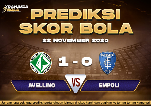 Prediksi Skor Bola Avellino vs Empoli 22 November 2025