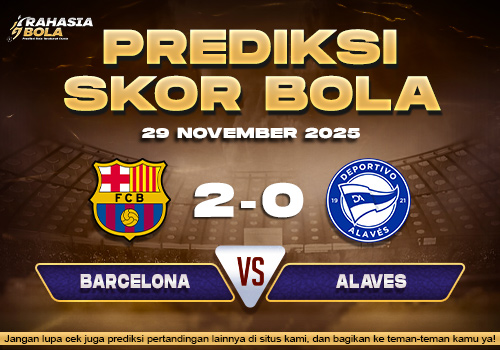 Prediksi Skor Bola Barcelona vs Alaves 29 November 2025