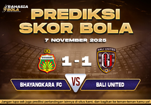 Prediksi Skor Bola Bayangkara vs Bali 7 November 2025