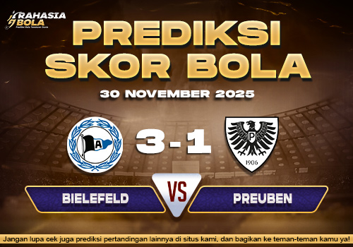 Prediksi Skor Bola Bielefeld vs Preuben 30 November 2025