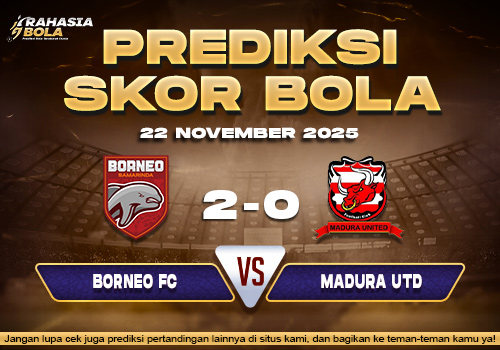 Prediksi Skor Bola Borneo FC Madura Utd 22 November 2025