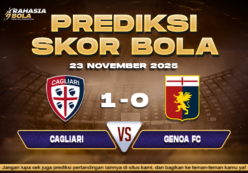 Prediksi Skor Bola Cagliari vs Genoa 23 November 2025