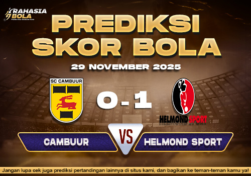 Prediksi Skor Bola Cambuur vs Helmond Sport 29 November 2025