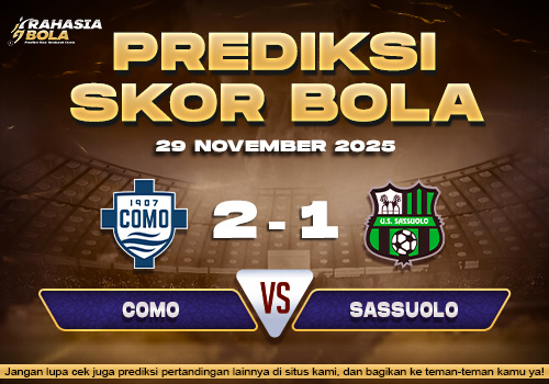Prediksi Skor Bola Como vs Sassuolo 29 November 2025