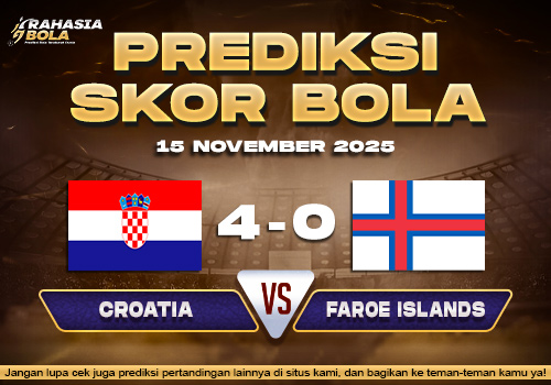 Prediksi Skor Bola Croatia vs Faroe Islands 15 November 2025