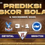 Prediksi Skor Bola Crystal Palace vs Brighton 9 November 2025