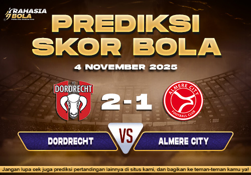 Prediksi Skor Bola Dordrecht vs Almere City 4 November 2025