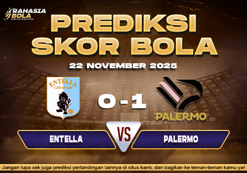 Prediksi Skor Bola Entella vs Palermo 22 November 2025