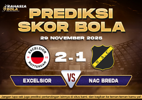 Prediksi Skor Bola Excelsior vs NAC Breda 29 November 2025