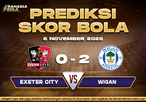 Prediksi Skor Bola Exeter City vs Wigan 8 November 2025