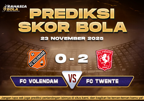 Prediksi Skor Bola FC Volendam vs Twente 23 November 2025