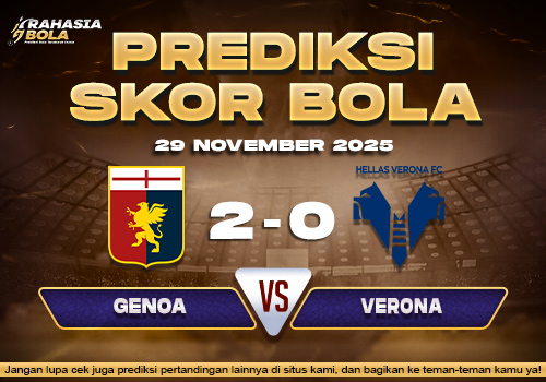 Prediksi Skor Bola Genoa vs Verona 29 November 2025