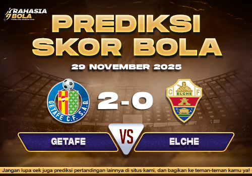 Prediksi Skor Bola Getafe vs Elche 29 November 2025