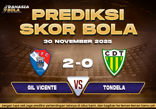 Prediksi Skor Bola Gil Vicente vs Tondela 30 November 2025
