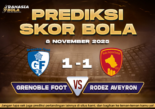 Prediksi Skor Bola Grenoble vs Rodez Aveyron 8 November 2025