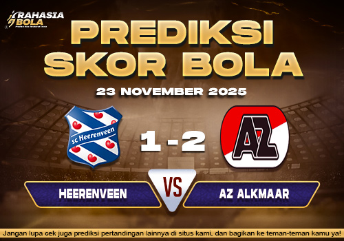 Prediksi Skor Bola Heerenveen vs AZ Alkmaar 23 November 2025