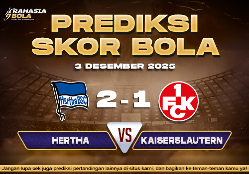 Prediksi Skor Bola Hertha vs Kaiserslautern 3 Desember 2025