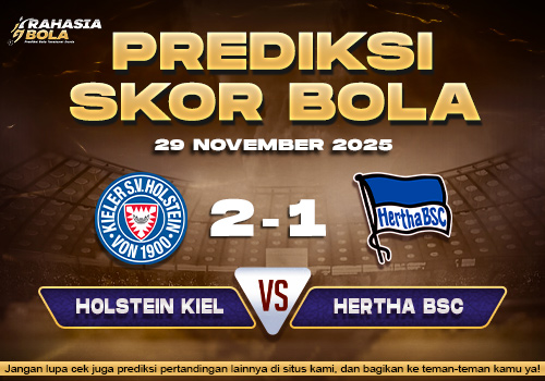 Prediksi Skor Bola Holstein Kiel vs Hertha 29 November 2025