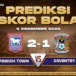 Prediksi Skor Bola Ipswich vs Coventry 6 Desember 2025