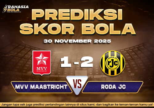 Prediksi Skor Bola MVV Maastricht vs Roda JC 30 November 2025