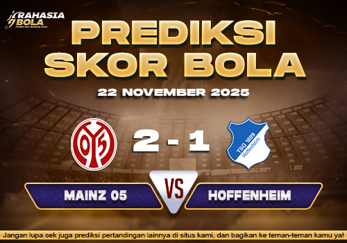 Prediksi Skor Bola Mainz 05 vs Hoffenheim 22 November 2025