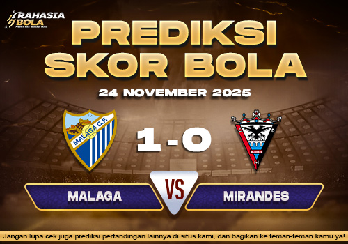 Prediksi Skor Bola Malaga vs Mirandes 24 November 2025