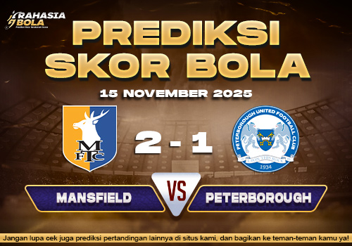 Prediksi Skor Bola Mansfield vs Peterborough 15 November 2025