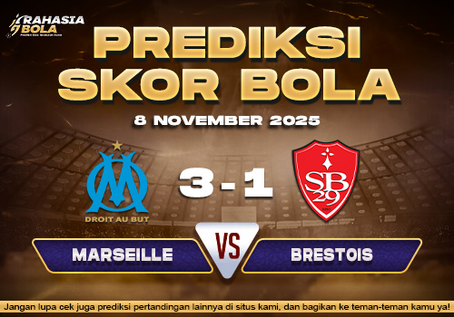 Prediksi Skor Bola Marseille vs Brestois 8 November 2025