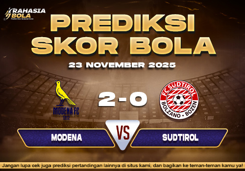Prediksi Skor Bola Modena vs Sudtirol 23 November 2025