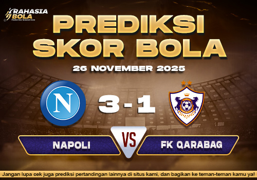 Prediksi Skor Bola Napoli vs FK Qarabag 26 November 2025