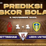 Prediksi Skor Bola Nottingham Forest vs Leeds 9 November 2025