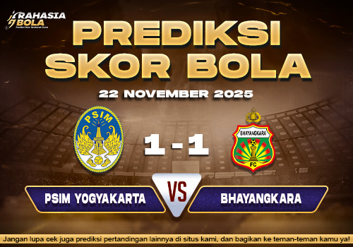Prediksi Skor Bola PSIM vs Bayangkara 22 November 2025