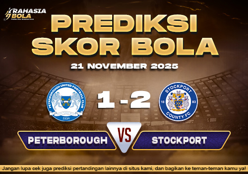 Prediksi Skor Bola Peterborough vs Stockport 21 November 2025