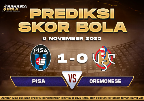 Prediksi Skor Bola Pisa vs Cremonese 8 November 2025