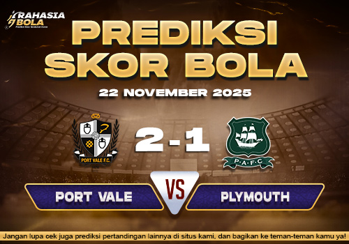 Prediksi Skor Bola Port Vale vs Plymouth 22 November 2025