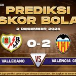 Prediksi Skor Bola Rayo Vallecano vs Valencia 2 Desember 2025