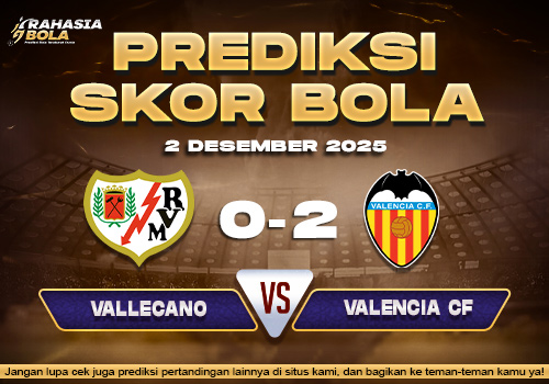 Prediksi Skor Bola Rayo Vallecano vs Valencia 2 Desember 2025