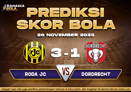 Prediksi Skor Bola Roda JC vs Dordrecht 26 November 2025