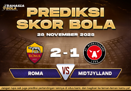 Prediksi Skor Bola Roma vs Midtjylland 28 November 2025
