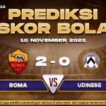 Prediksi Skor Bola Roma vs Udinese 10 November 2025