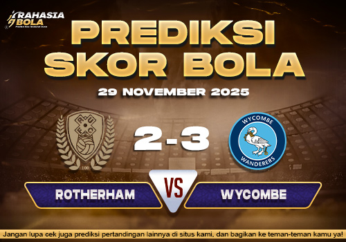 Prediksi Skor Bola Rotherham vs Wycombe 29 November 2025