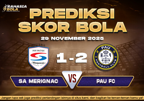 Prediksi Skor Bola SA Merignac vs Pau 29 November 2025