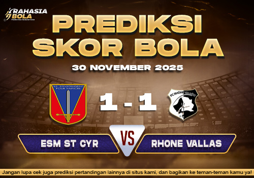 Prediksi Skor Bola Saint Cyr vs Rhone Vallees 30 November 2025
