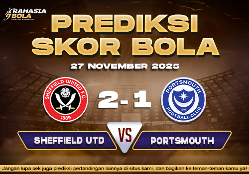 Prediksi Skor Bola Sheffield Utd vs Portsmouth 27 November 2025