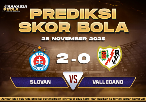 Prediksi Skor Bola Slovan vs Vallecano 28 November 2025