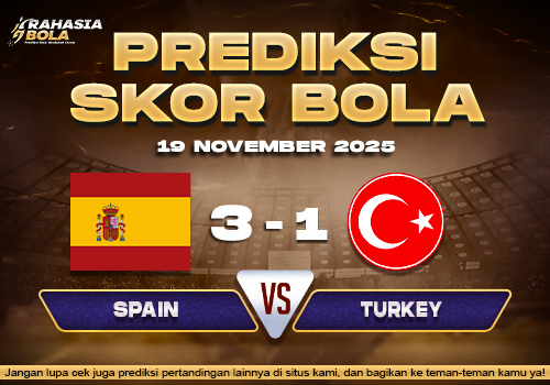Prediksi Skor Bola Spain vs Turkey 19 November 2025 1