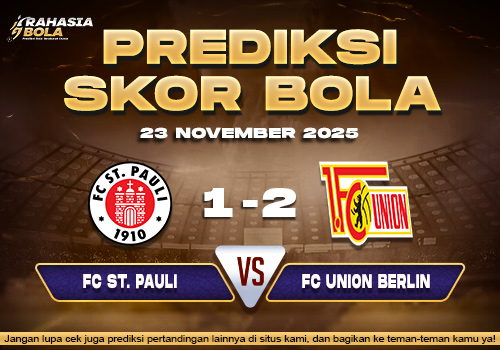 Prediksi Skor Bola St. Pauli vs Union Berlin 23 November 2025