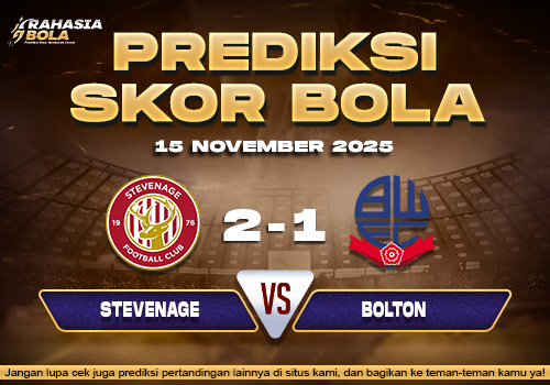 Prediksi Skor Bola Stevenage vs Bolton 15 November 2025